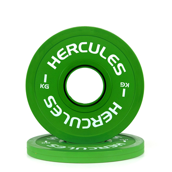 Диск тренировочный, фрикционный «Hercules» 1 кг. зеленый  - фото 1