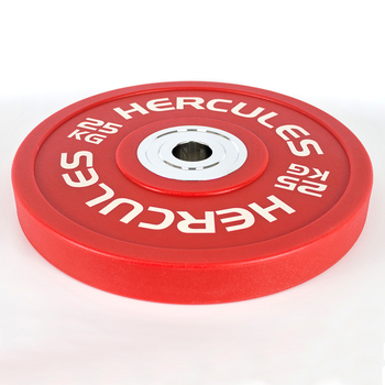 Диск полиуретановый бамперный PU«Hercules» 25 кг., красный  - фото 1