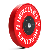 Диск тяжелоатлетический тренировочный «Hercules», 25 кг. красный 