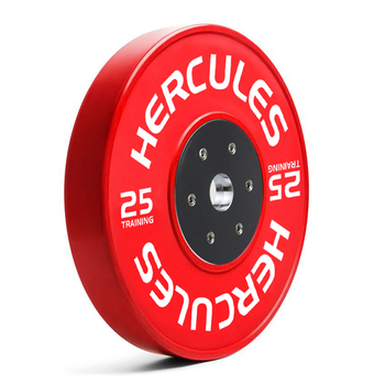 Диск тяжелоатлетический тренировочный «Hercules», 25 кг. красный  - фото 1
