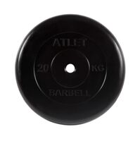 Диск обрезиненный черный "МВ"Атлет, 20 кг., d26мм 