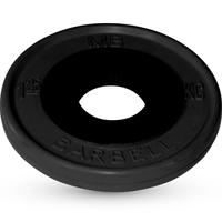 Диск BARBELL Евро-классик обрезиненный черный, 1,25 кг. 