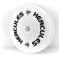 Диск технический тренировочный "HERCULES" 5 кг., белый 