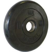 Диск обрезиненный черный BARBELL 10 кг., d51мм 