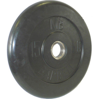 Диск обрезиненный черный BARBELL 15 кг., d51мм 