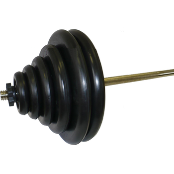 Штанга тренировочная 119,5 кг (МВ) черная  - фото 1
