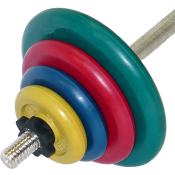 Штанга тренировочная 44 кг (МВ) цветная  - фото 1